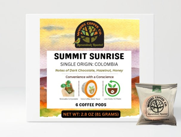 Compostable Coffee Pods-Summit Sunrise Colombia-Fair Trade/Organic