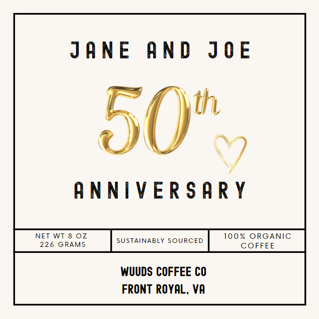 Anniversary Coffee Favor Bags