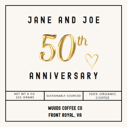 Anniversary Coffee Favor Bags