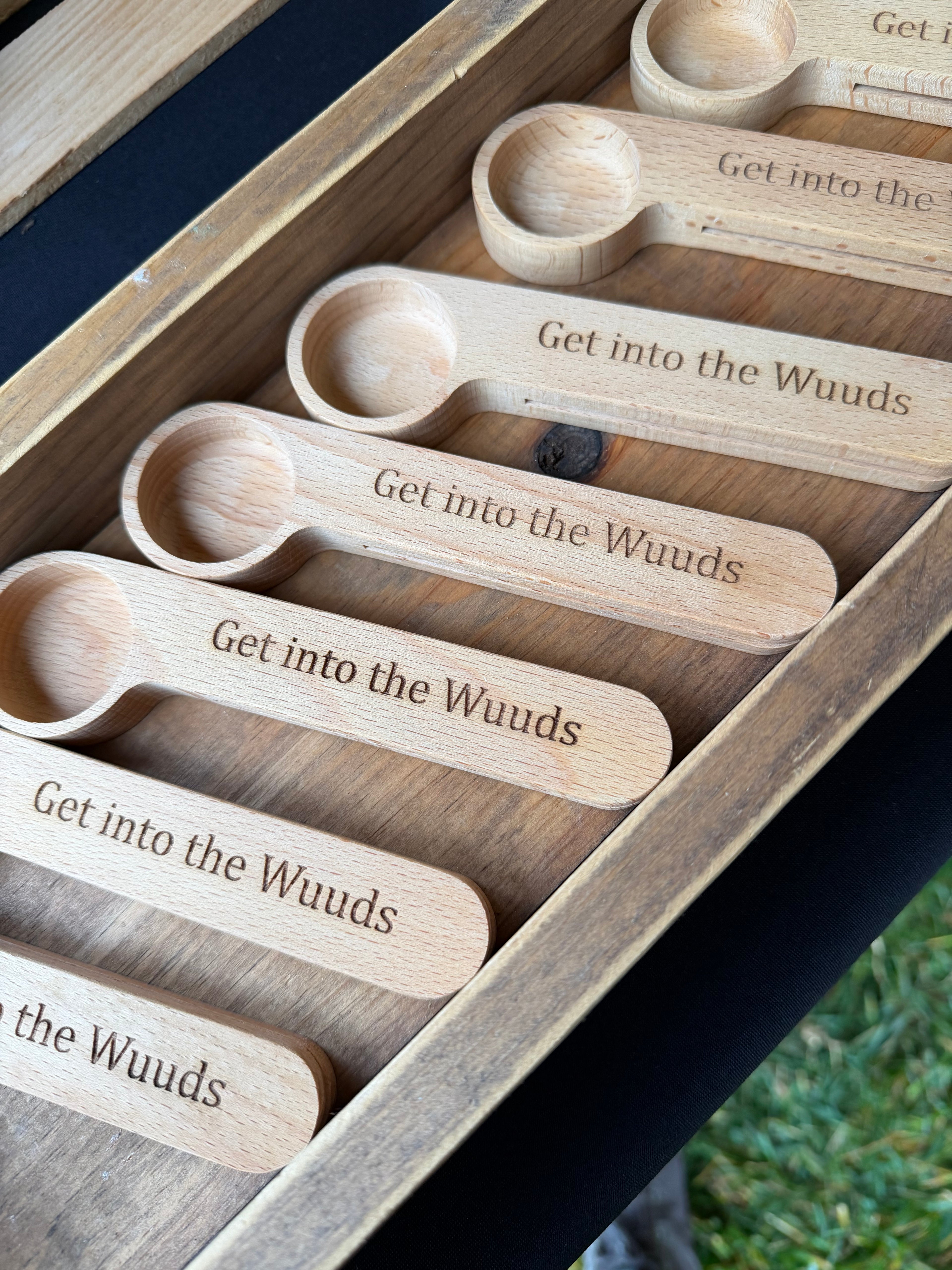 Wooden Coffee Scoop Bag Clip