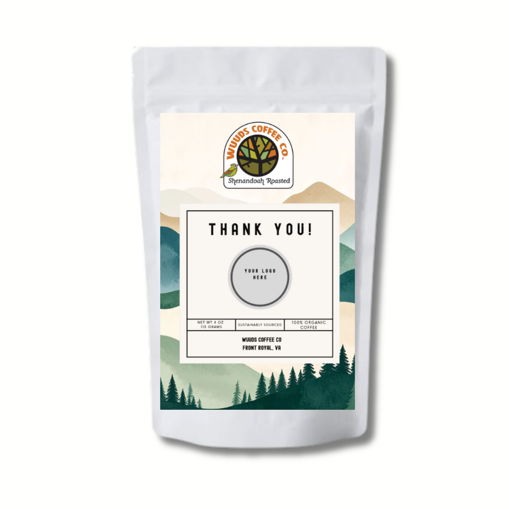 Thank You! or White Label Coffee Favor Bags