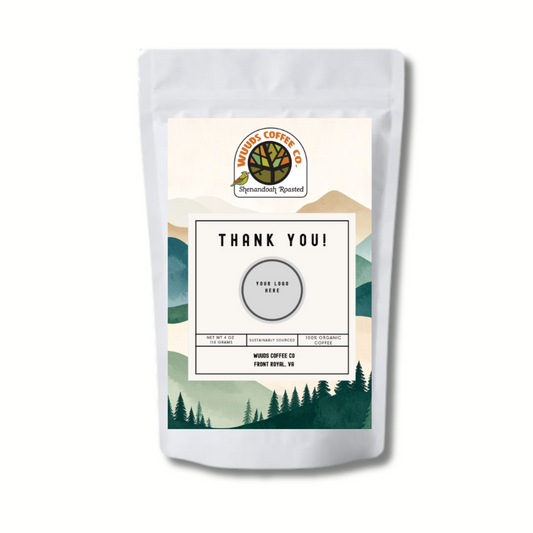 Thank You! or White Label Coffee Favor Bags