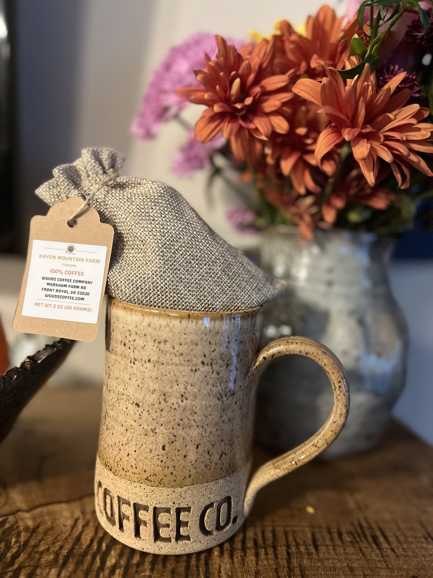 Mini Burlap Coffee Bag Favors