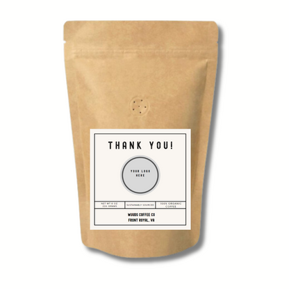 Thank You! or Private Label Coffee Favor Bags